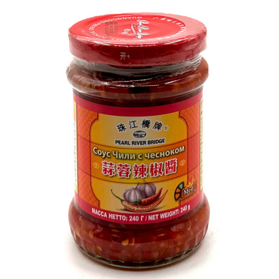 Соус чили с чесноком "PEARL RIVER BRIDGE", ст/б, 240 гр