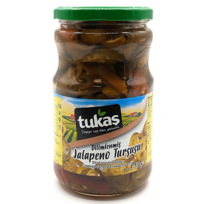 TUKAS Маринованный острый перец Халапеньо, 360 гр TUKAS Маринованный острый перец Халапеньо, 360 гр