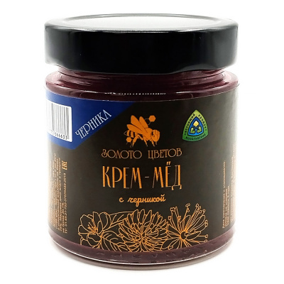 Крем-мёд Черника (Золото цветов) 200 гр