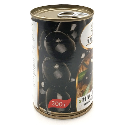 Маслины черн.без кост. Amado ж/б 300 гр
