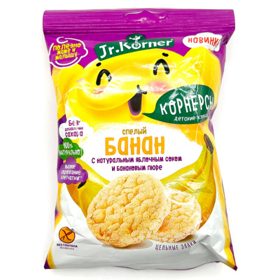 Рисовые мини хлебцы с бананом  (Jr.Körner) 30 гр