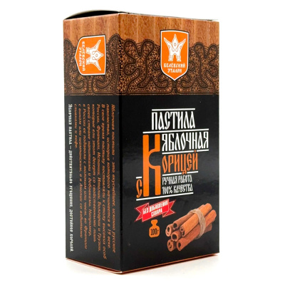 Пастила яблочная б/сахара с Корицей "Белевский Эталон" 100 гр