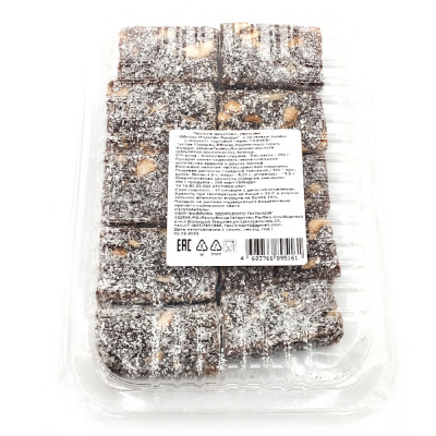 Пастила фруктово-овощная "Яблоко-морковь-фундук" с семенами тыквы и кокосом "KISHER" 200 гр