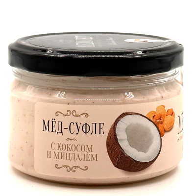 Мёд-суфле Кокос и Миндаль Medolubov 250 гр