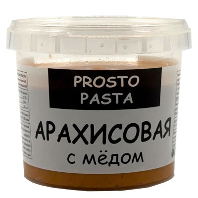 Арахисовая паста "С мёдом" (Prosto), 300 гр