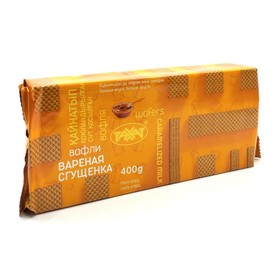 Вафли Рахат "Вареная сгущенка", 400 гр