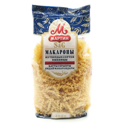 Макароны Спираль №1 (Мартин) 400 гр