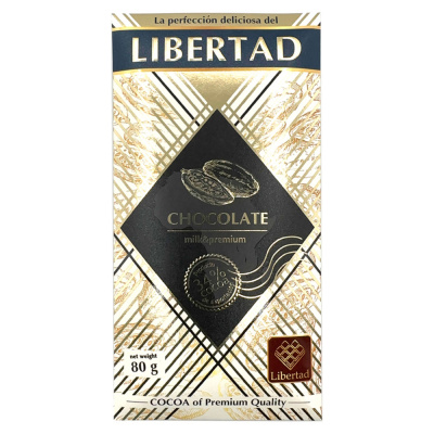 Шоколад молочный "Libertad", 80 гр